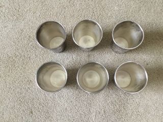 6 Wm Rogers Silver Plated Julep Cups 1025