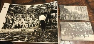 Antique Civil War Union & Confederate Veterans G.  A.  R.  Parade Postcards & Photo