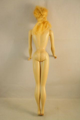 Vintage Blond Ponytail 1 Barbie Stock 850 w/ Holes in Feet - Doll Only 3