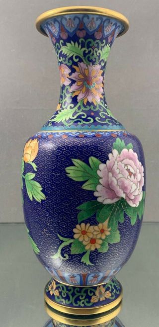 Large Antique Chinese Cloisonne Vase - 12 