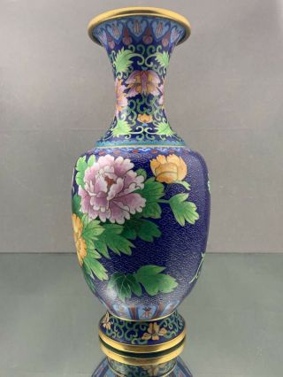 Large Antique Chinese Cloisonne Vase - 12 
