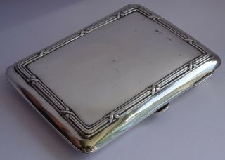 Gorgeous Edwardian Solid Sterling Silver Card Case / Aide Memoire & Pencil,  1909