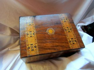 An Antique Micro - Moaic Inlaid Wooden Box