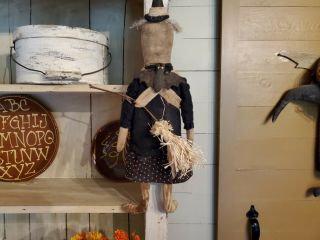 Primitive Halloween Fall Witch Doll Harvest