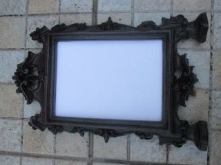 Antique Unique Old Table Frame In Wood Floral Art Hand Carved Picture Or Photo