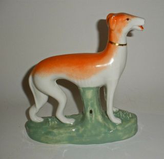 Antique Staffordshire Whippet Dog Figurine
