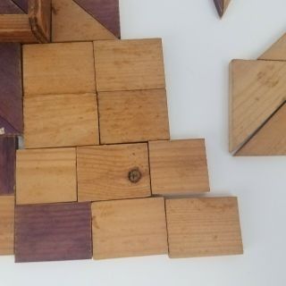 Antique Game Parquetspiel L ' art de Parqueter Wood Box Puzzle 4