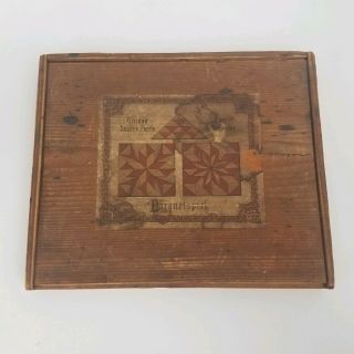 Antique Game Parquetspiel L ' art de Parqueter Wood Box Puzzle 8