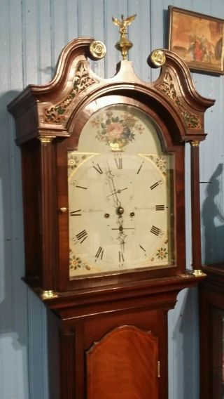 Antique Scottish Grandfather Tall Clock.  1810,  George Blackie Of Musselburgh