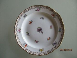 Antique Germany German Meissen Porcelain Plate D - 8 In.