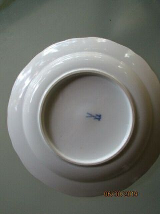 Antique Germany German Meissen Porcelain Plate D - 8 in. 5