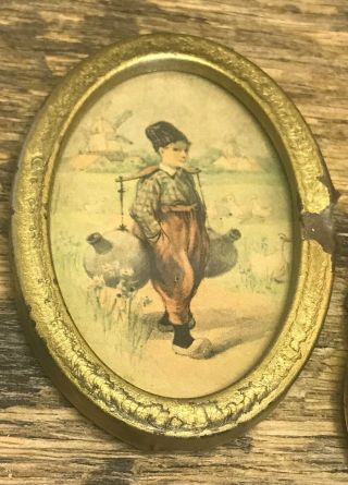 Vintage Miniature Dutch Boy & Girl Pictures 2