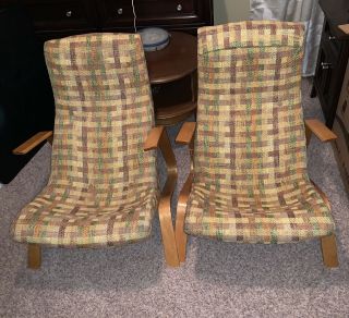 1950s Vintage Eero Saarinen Knoll Grasshopper Chairs - A Pair