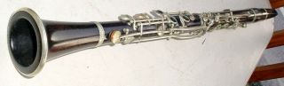 Antique Lp B Paris Wood Clarinet 26 1/2 " No Case N/r