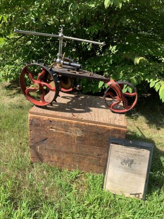 Rare Antique Portland Little Giant Lawn Tractor Sprinkler Box