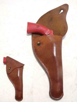 Antique Flap Gun Holster For Colt Police Positive.  32 4 " - Early 32 On 32 Frame