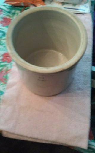 Antique Red Wing 2 Gallon Crock W/ No Lid
