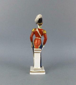 Antique German Porcelain Figurine of a Grenadier by Sitzendorf. 5