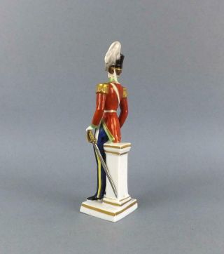 Antique German Porcelain Figurine of a Grenadier by Sitzendorf. 6