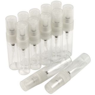 50PCS Mini 5ml Glass Refillable Perfume Empty Bottle Atomizer Pump Spray Travel 2