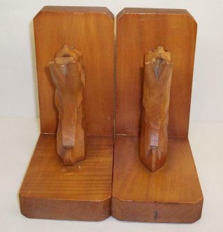 Vintage CARVED WOOD Wooden SCOTTIE DOG Bookends/Trinket Dish/Figure BLACK FOREST 3