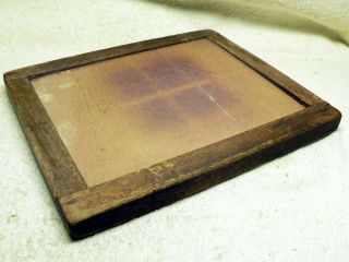 Antique 8x10 8 x 10 WOOD Photo Negative Contact Printing Frame.  Glass Plate.  10x12 3