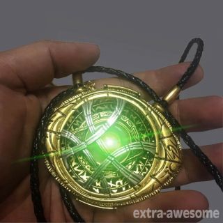 Dr Doctor Strange Eye Of Agamotto Necklace Amulet Antique Pendant Cosplay Prop