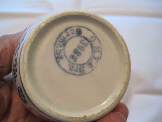 Antique German Porcelain Spice Jar & Cover Blue Onion Cinnamon G.  M.  T.  & Bro GC 2