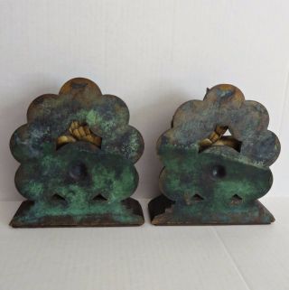Antique 1920s JACKSON CO Bronze Pegasus Flying Winged Horse Bookends Statue RARE 11