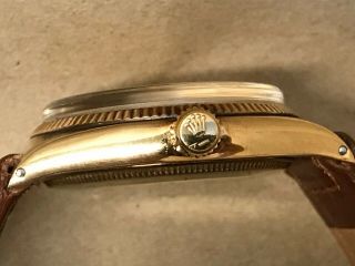 Vintage ROLEX Oyster Perpetual 1002 14K Yellow Gold 34mm 5