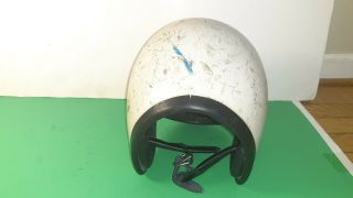 Vintage 1962 Bell Toptex 500 - TX Motorcycle Helmet 7 3/8 White 1960 ' s USA 7