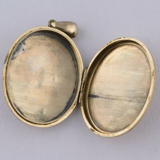 ANTIQUE VICTORIAN 10K GOLD FILLED GF ETCHED DOUBLE SIDED LARGE 2 1/8” LOCKET 5