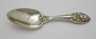 Antique Gorham.  925 Sterling Silver Baby Spoon Mono 25.  9 Grams