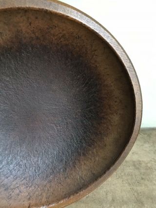 BEST EARLY Antique Wooden Dough Bowl Worn Patina AAFA Handmade 6
