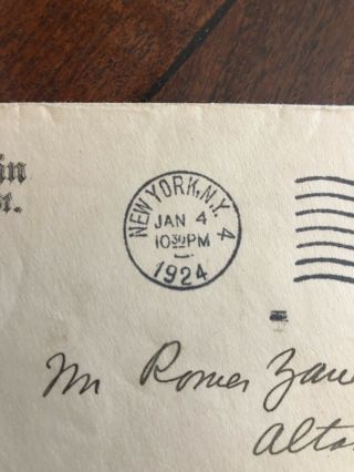 Authentic Zane Grey 1924 Hand Written Letter Certified Look  6