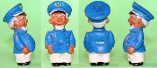 Vintage 2.  3/4 " East German Ddr " Sea Captain Briese " Mini Rubber Doll 1960 