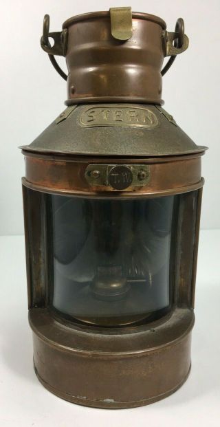 Vintage Tung Woo Nautical Stern Oil Lamp - Hong Kong