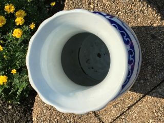 Chinese Ming Mark Blue & White Porcelain Vase Urn Jar 18th c.  Kangxi? BIRDS 8