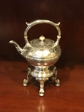 Gorham Sterling Silver Teapot & Stand 1918 St.  Dunstan 