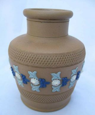 Antique Doulton Lambeth English Arts & Crafts Silicon Ware Cabinet Vase 1880 