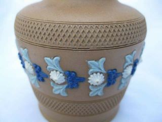 Antique Doulton Lambeth English Arts & Crafts Silicon Ware cabinet vase 1880 ' s 2