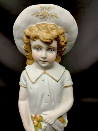 Stunning Antique German/french Bisque 10 1/2 " Mantel Figurine,  1800s Numbered