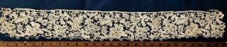 Handmade Point De Venise Needle Lace 19th C.  Edging Sew Craft Collect