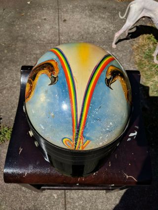 Vintage Bell Toptex Race Car Helmet Rick Muther Rare Holy Grail racing star 2