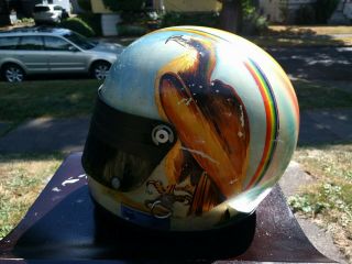 Vintage Bell Toptex Race Car Helmet Rick Muther Rare Holy Grail racing star 5