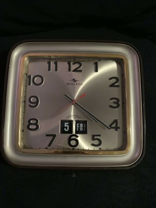 Rare Silicon Wall Clock Tokyo Japan Pre - Brand Seiko For Repair Or Parts Retro