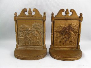 Antique Bradley & Hubbard Cast Iron Bookend Olivier Wendell Holmes House