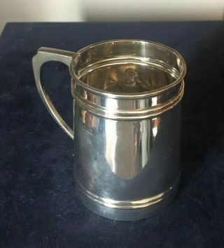 Antique Sterling Silver Christening Mug Birmingham 1911 Sydney &Co Faulty Handle 2