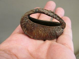 Rare Antique Miniature Carved Brazil Nut Basket Dollhouse Netsuke