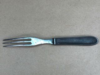 Antique Jr & Co.  John Russell 3 Tine Prong Mixed Metal Fork - 7.  5 